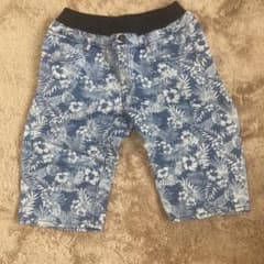 花柄デニムショートパンツのサムネイル