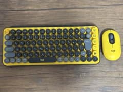 Logitech K730YL ワイヤレスキーボード イエローのサムネイル