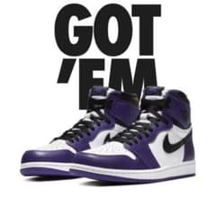 air jordan1 retro high og コートパープル　27.5cmのサムネイル