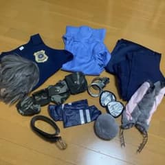 ズートピア ジュディ コスプレ 仮装一色 警察官コスチュームセット 耳付きのサムネイル