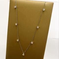 Pt900/Pt850 天然ダイヤモンド 1.00ct ステーションネックレス - メルカリ