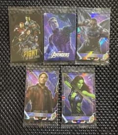 마블 웨이퍼 카드 MARVEL 어벤져스 5장 세트