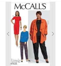 McCALL'S 型紙 婦人服 トップス パンツ　ソーイング　アメリカ製　洋裁のサムネイル