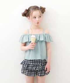 デビロック　未使用　オフショルセットアップ水着　140㎝女の子のサムネイル