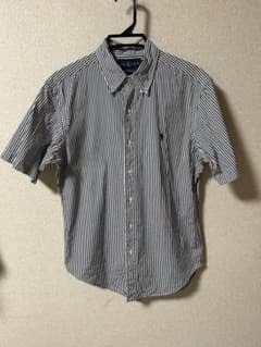 Ralph Lauren CLASSIC FIT 半袖 ストライプシャツ Mのサムネイル