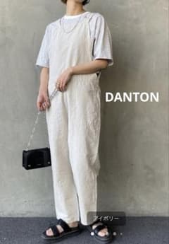最終値下☆新品タグ付☆ DANTON コットンリネン　サロペット　オーバーオール 最終値下☆新品タグ付☆ DANTON コットンリネン サロペット