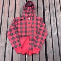 OLD UNIQLO ダブルジップ チェック パーカーMのサムネイル