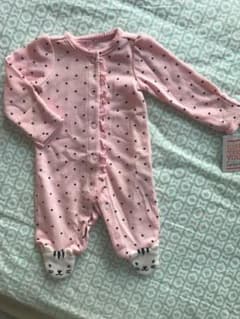 カーターズ　新品　未使用　新生児　長袖　足付き　アメリカのサムネイル