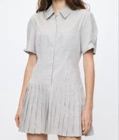 PLEATED SHIRT ミニドレス moussyのサムネイル