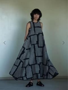 inscrire cut jacquard flare dress アンスクリア inscrire cut jacquard flare dress アンスクリア - メルカリ