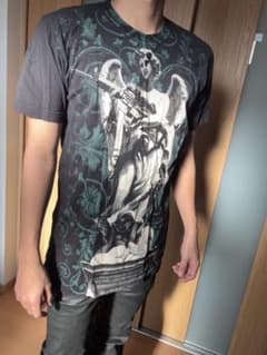 天使アートプリントTシャツ Mサイズのサムネイル