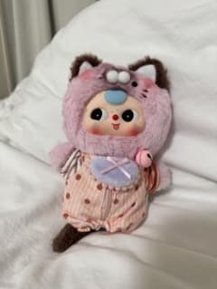 Baby Three (娃三岁) ぬいぐるみ フィギュア ピンク 猫 着ぐるみのサムネイル