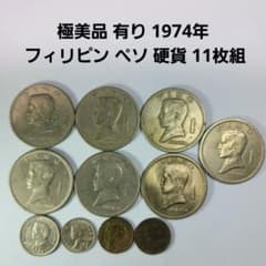 4261【フィリピン】大型1ペソ　硬貨　古銭　　20枚セット フィリピン硬貨 20ペソ1枚 世界のお金 【1-4】の通販 by hi's shop｜ラクマ