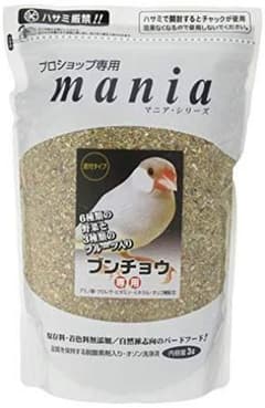 黒瀬ペットフード mania 文鳥 1Lのサムネイル