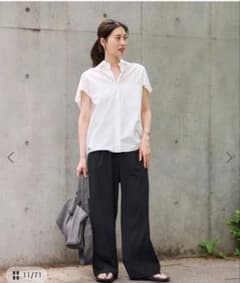 FRAMeWORK ポリエステルツイルリラックスパンツ38のサムネイル