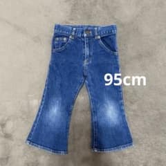 女の子 キッズ 95cmフレアデニム パンツ ジーンズのサムネイル