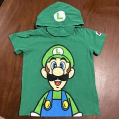 ルイージ フード付きTシャツ 110サイズ グリーンのサムネイル