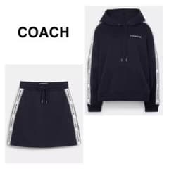 COACH コーチ　フレアスカート新品 マシンウォッシャブル・美シルエット】裾シアーフレアスカート