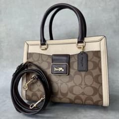 COACH Grace Carry All Signature Canvas | Mercari