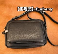 【正規品】 Burberry ブラックレザー ショルダーバッグのサムネイル