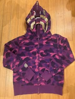 最終値下げ‼️A BATHING APE DOUBLE SHARKパーカーのサムネイル