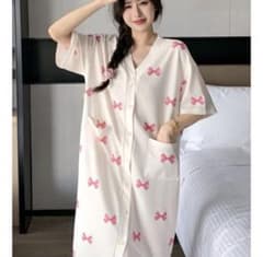 ワンピースパジャマ 入院着 授乳服のサムネイル