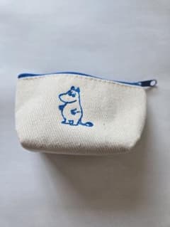 未使用品 雑誌付録 ムーミン刺繍舟形ポーチ