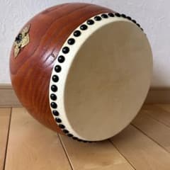木製 和太鼓 小型太鼓 卓上太鼓 打面約19cm 日本舞踊 舞台小道具 木製 和太鼓 小型太鼓 卓上太鼓 打面約19cm 日本舞踊 舞台小道具