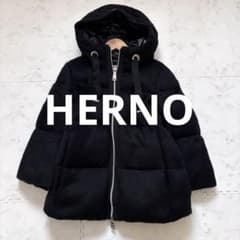 極美品✨近年モデル HERNO Resort エコファー ダウンジャケット 黒 