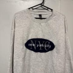 NYC刺繍グレー トレーナーのサムネイル