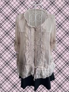 axes femme シフォンシャツ フリル レース 森ガール フェアリーコア