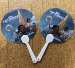 [비매품]Disney 디즈니 모아나와 전설의 바다 특전 부채 2점 세트