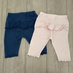 ベビー レギンス パンツ 2枚セット ピンク ネイビーのサムネイル