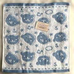 くま柄 ウォッシュタオル 無撚糸 ふわふわ - 3