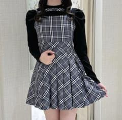 evelyn エブリン チェックプリーツOPのサムネイル