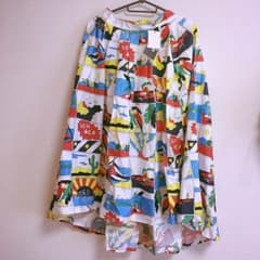 コミック柄 ロングスカートのサムネイル