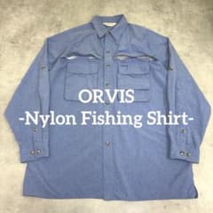 ORVIS オービス フィッシングシャツ テック ナイロン 3ポケット 水色