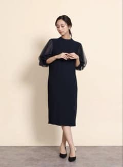 こうめさん専用　ヤマダヤFENNEL チュールスリーブバックリボンワンピースのサムネイル