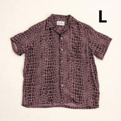 WACKO MARIA　2013SS　アロハシャツ　クロコ柄　ピンク　Lサイズ WACKO MARIA 2013SS アロハシャツ クロコ柄 ピンク Lサイズ - メルカリ
