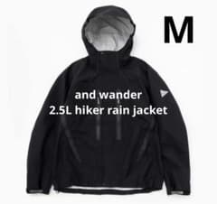 and wander 2.5L hiker rain jacket M ブラック