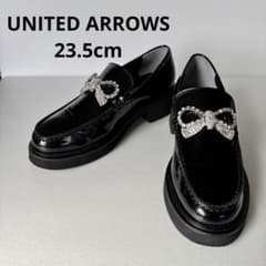 美品☆UNITED ARROWSリボンビジューローファー ブラック36のサムネイル