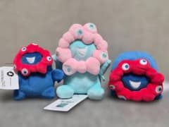 ミャクミャク　パステルカラー　もっちり　横　立ミニ　 ぬいぐるみ　 3点セットのサムネイル