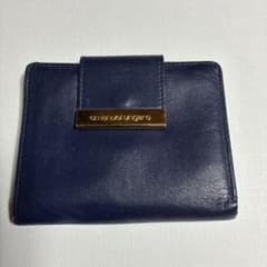 emanuel ungaro 二つ折り財布 ネイビー - メルカリ
