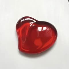 希少】Tiffany & Co. ハート型ペーパーウェイト［赤］ティファニー