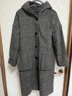 DAY CLOSET チェック柄 フード付き ロングコートのサムネイル