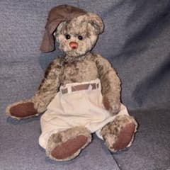テディベア ぬいぐるみ 帽子付き カントリー調のサムネイル