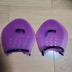 値下げ！1299→1150 水泳用 紫色 パドル　ストロークメーカーのサムネイル