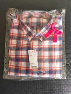 【BONさま専用】UNIQLO　ユニクロ EFCブロード　チェックシャツ　長袖のサムネイル