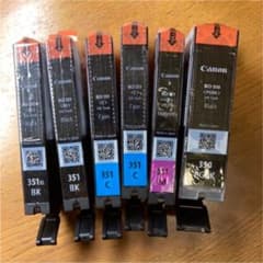 キャノン純正インクカートリッジ　6個セット　BCI-350 BCI-351のサムネイル