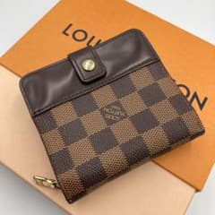 極美品！ ルイ・ヴィトン ダミエ コンパクトジップ 財布 74.105 - メルカリ